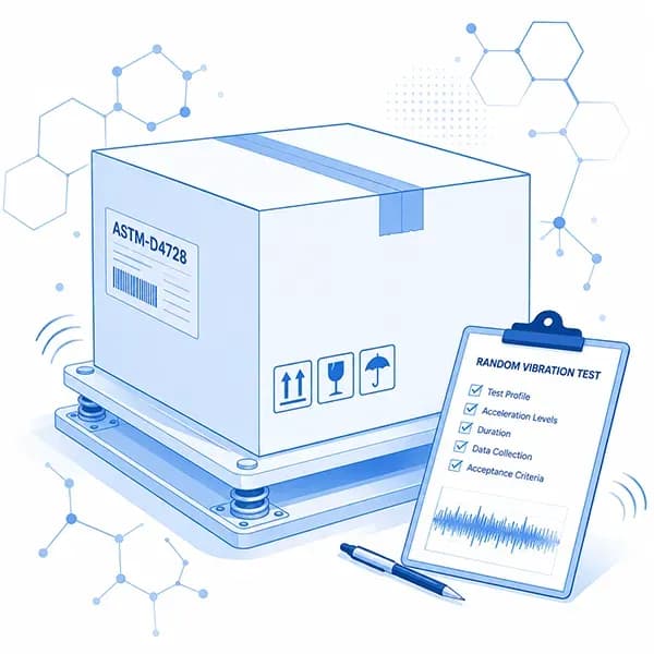 Shipping box vibration test lab