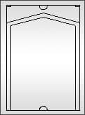 Chevron peel pouch
