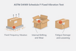 ASTM D4169 Schedule F Fixed Vibration Test diagram