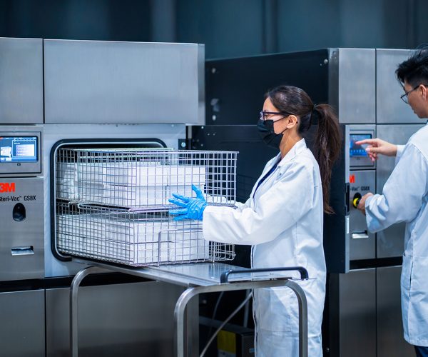 LSO employees operating EtO sterilization machines