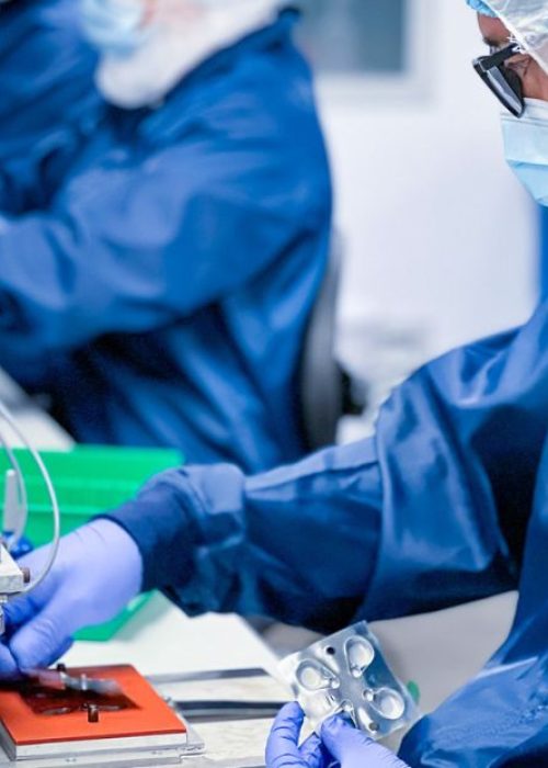 Custom blisters being manufactured